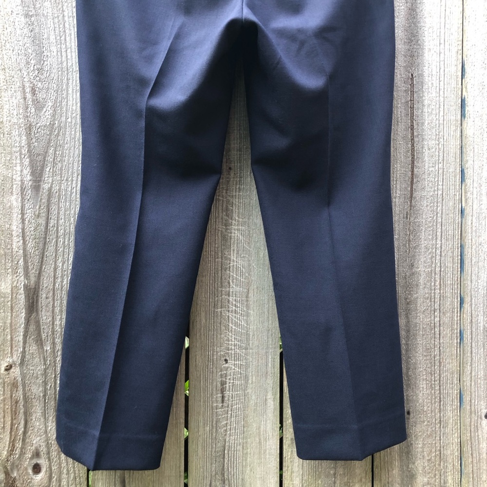 J. Crew Sailor Pants Size 10 Navy Wool Gold Buttons Cropped Kate Middleton F4448 - Picture 12 of 15